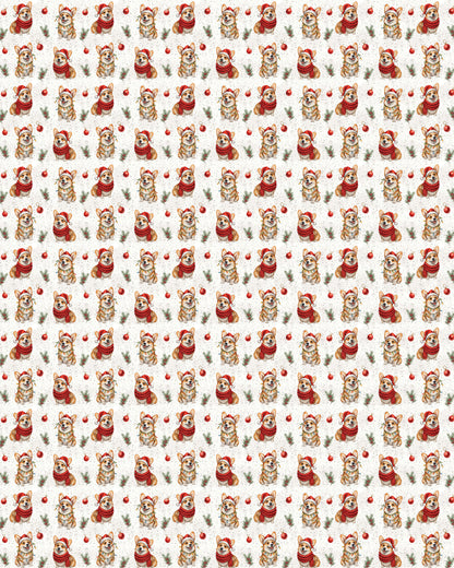 Mistletoe Morning Corgi Sherpa Blanket