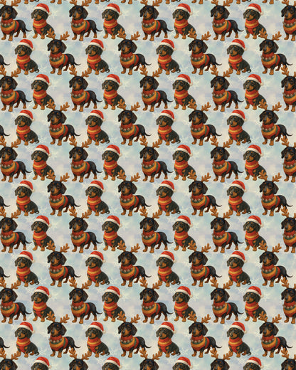 Jolly Long Dog Sherpa Blanket