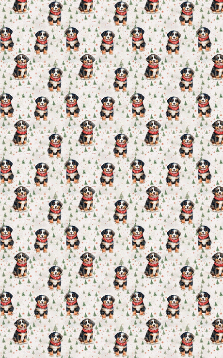Bernese in the Snow - London Penny Gift Wrap