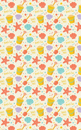 Beach Play Seaside - London Penny Gift Wrap