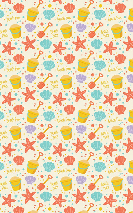 Beach Play Seaside - London Penny Gift Wrap