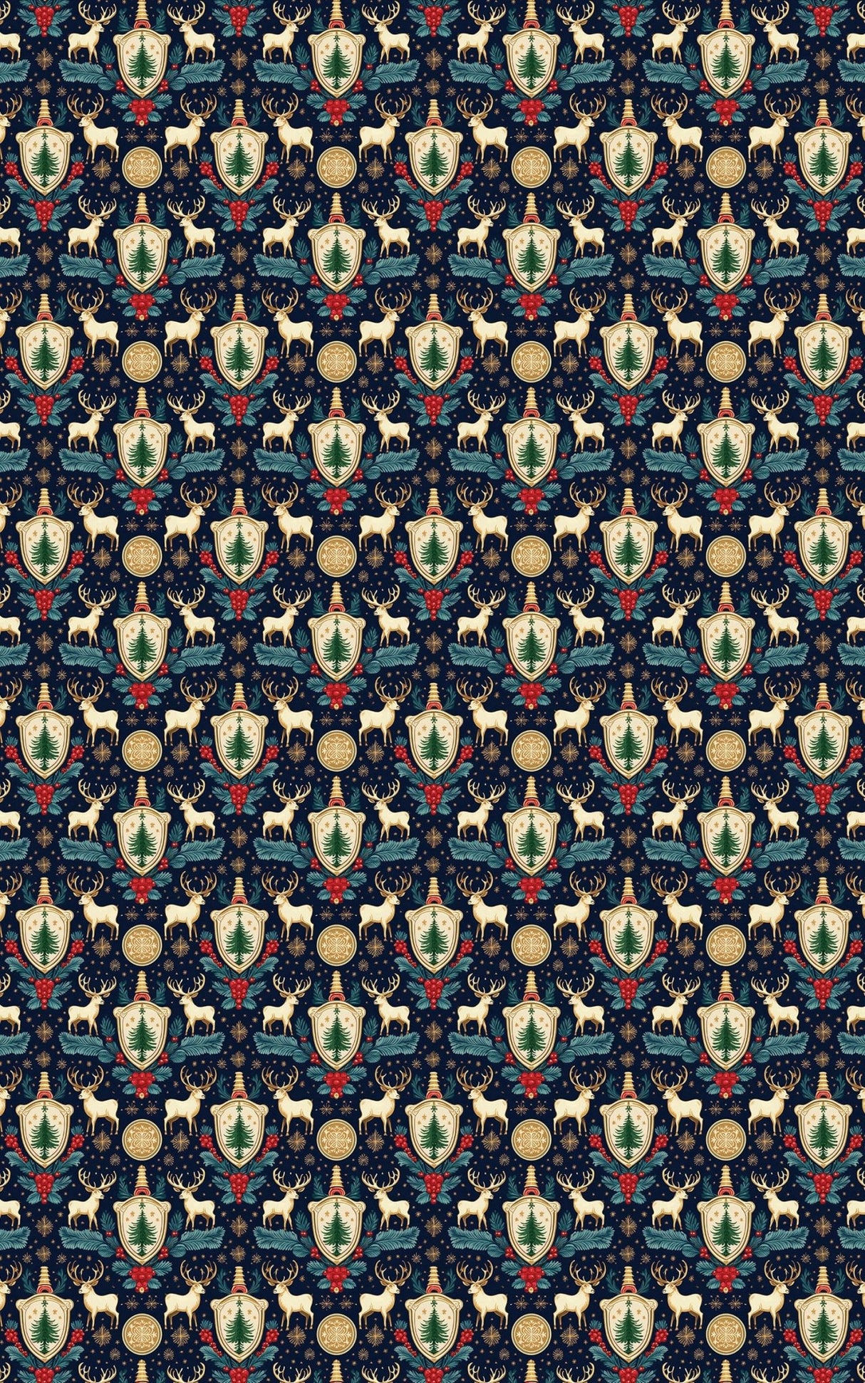 Stag Heraldry - London Penny Gift Wrap