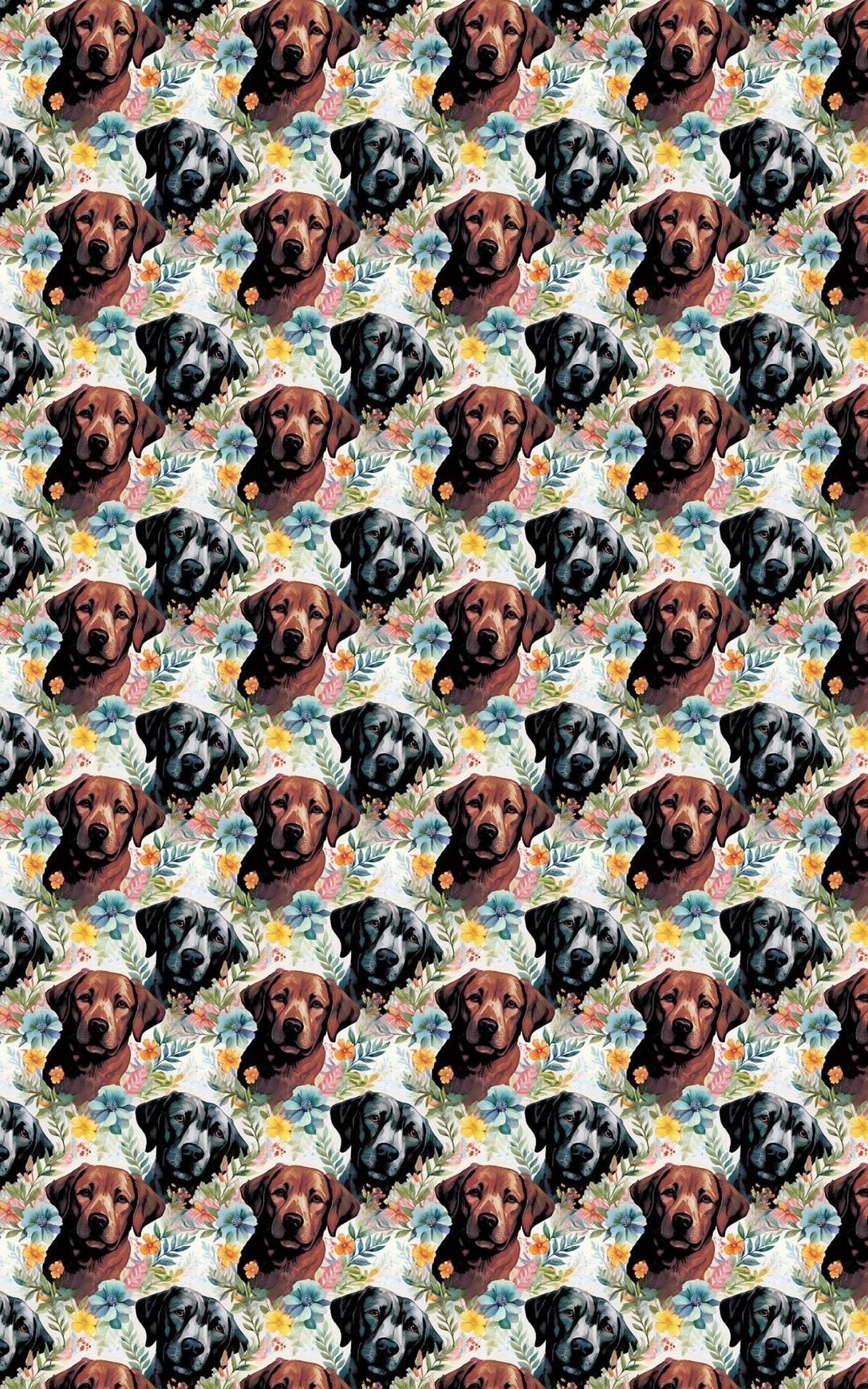 Labrador Garden Party - London Penny Gift Wrap