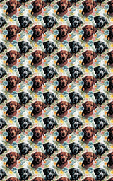 Labrador Garden Party - London Penny Gift Wrap