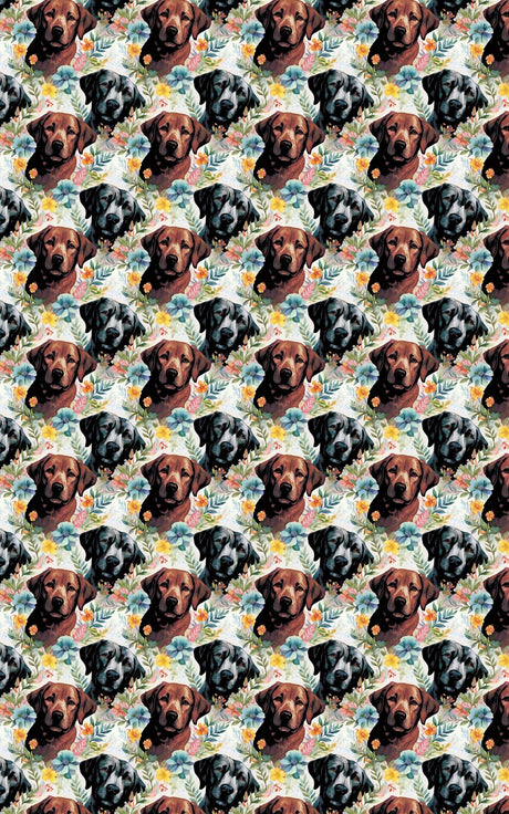 Labrador Garden Party - London Penny Gift Wrap