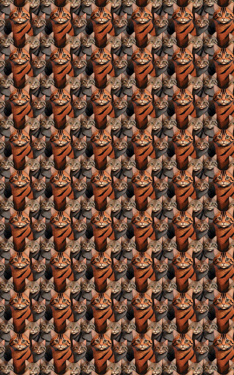 The Tabby Cat Parade - London Penny Gift Wrap