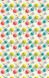 Pop Color Pickleball Toss Wrapping Paper - London Penny Gift Wrap