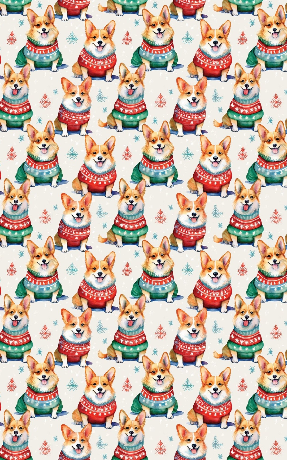 Corgi Holiday Sweaters - London Penny Gift Wrap