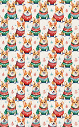 Corgi Holiday Sweaters - London Penny Gift Wrap