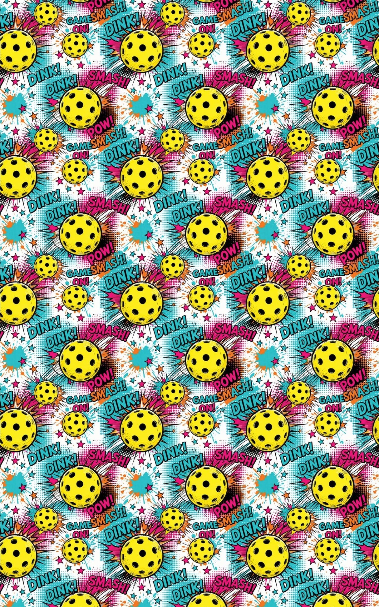 Pop Smash Pickleball Wrapping Paper - London Penny Gift Wrap