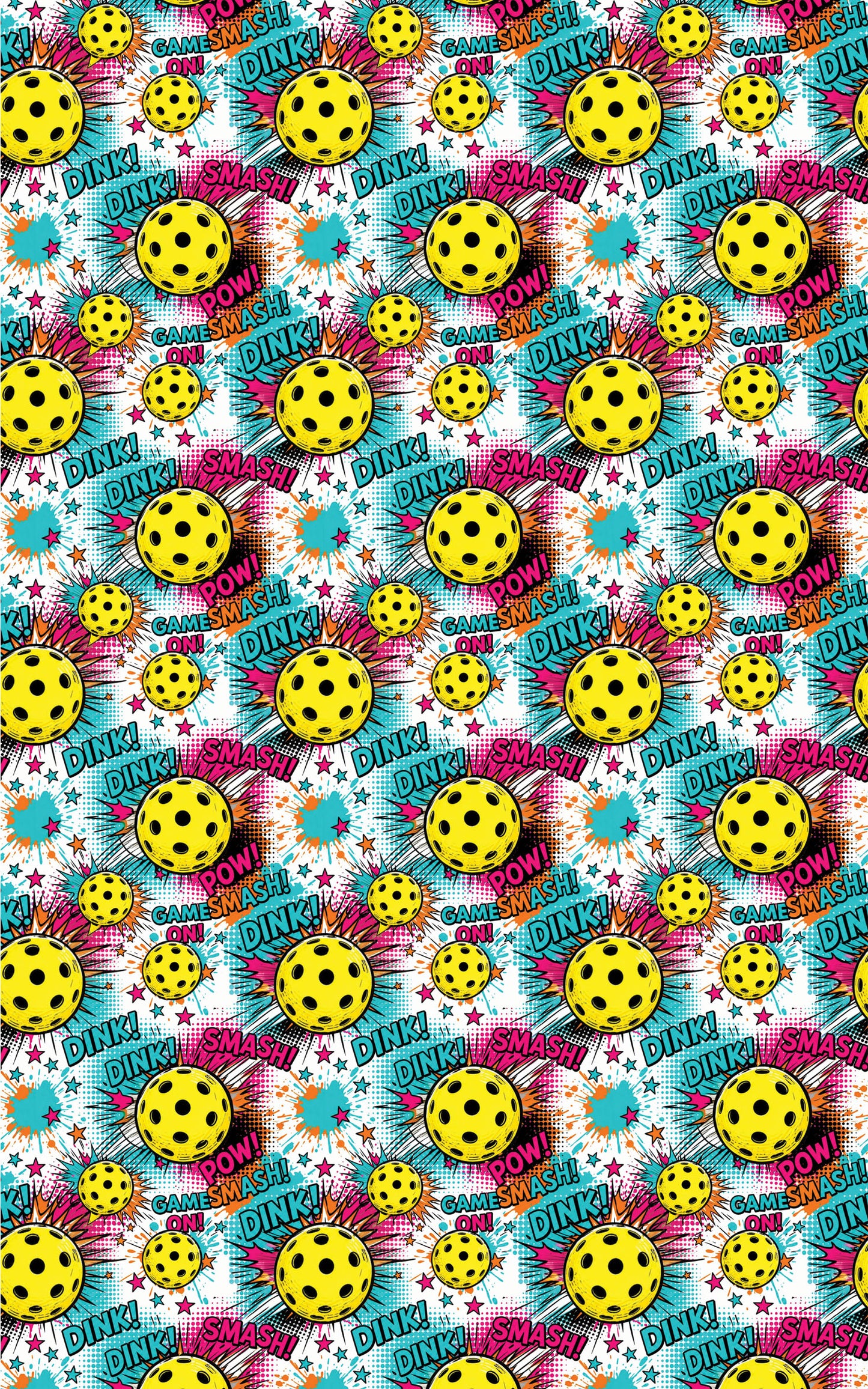 Pop Smash Pickleball Wrapping Paper