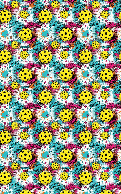 Pop Smash Pickleball Wrapping Paper - London Penny Gift Wrap