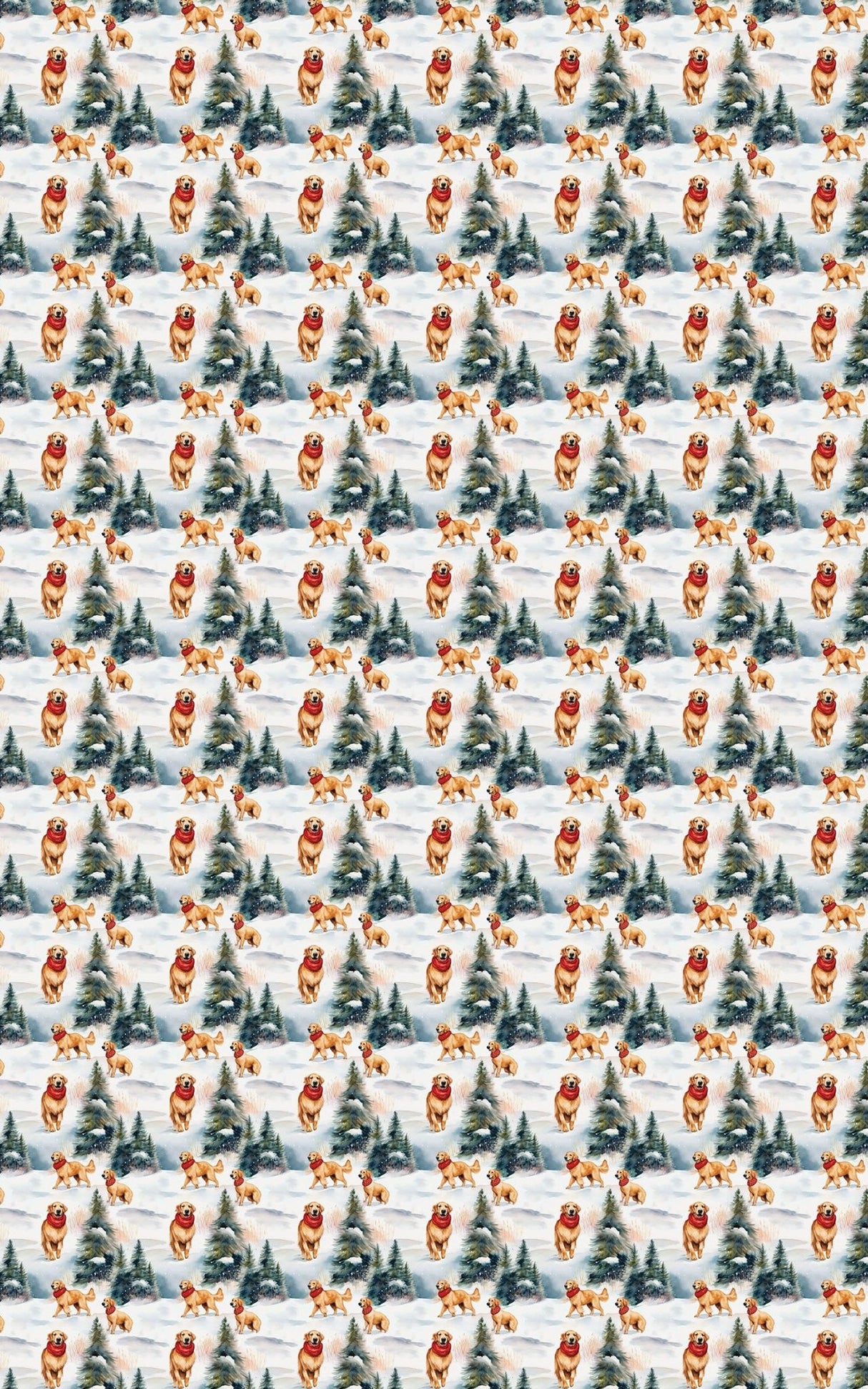 Golden Flurries - London Penny Gift Wrap