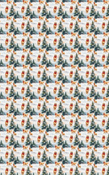Golden Flurries - London Penny Gift Wrap