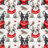 Frosty Frenchies Sherpa Blanket - London Penny Gift Wrap