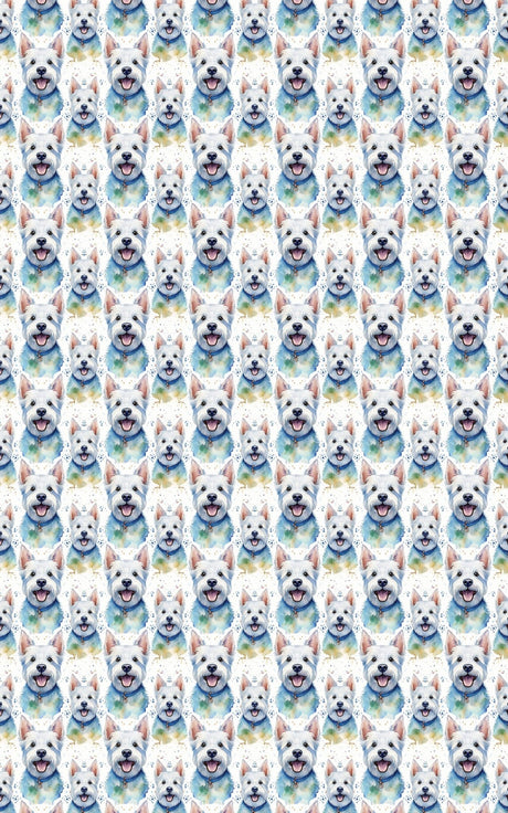 Westie Whirl - London Penny Gift Wrap