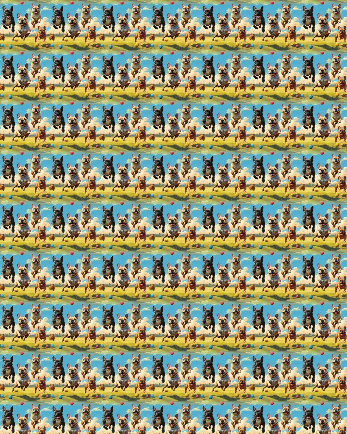 Frenchie Trot Sherpa Blanket - London Penny Gift Wrap