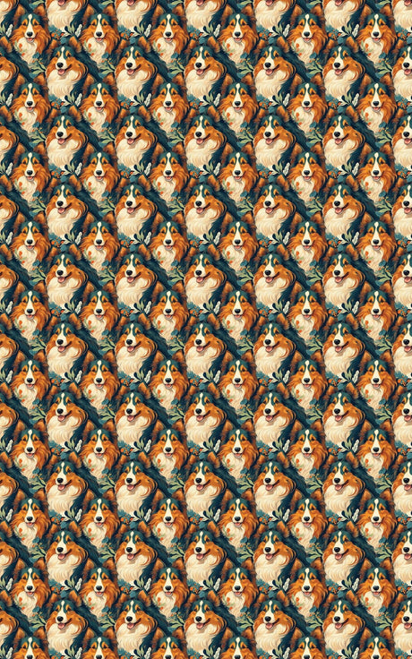 Sheltie Sophistication - London Penny Gift Wrap