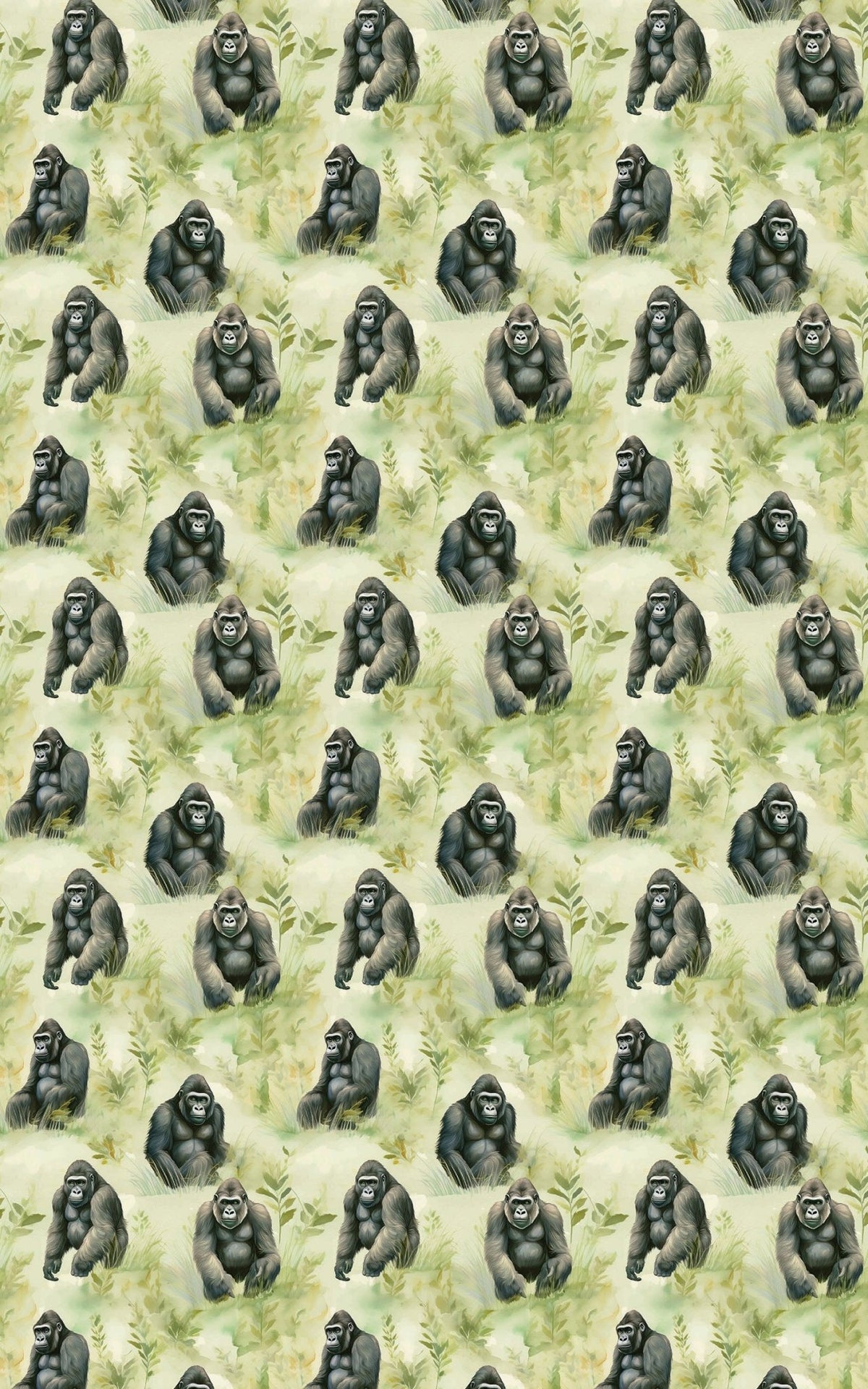 Safari Stroll Gorilla - London Penny Gift Wrap