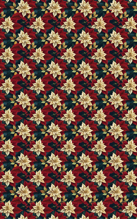 Yuletide Velvet Poinsettia - London Penny Gift Wrap