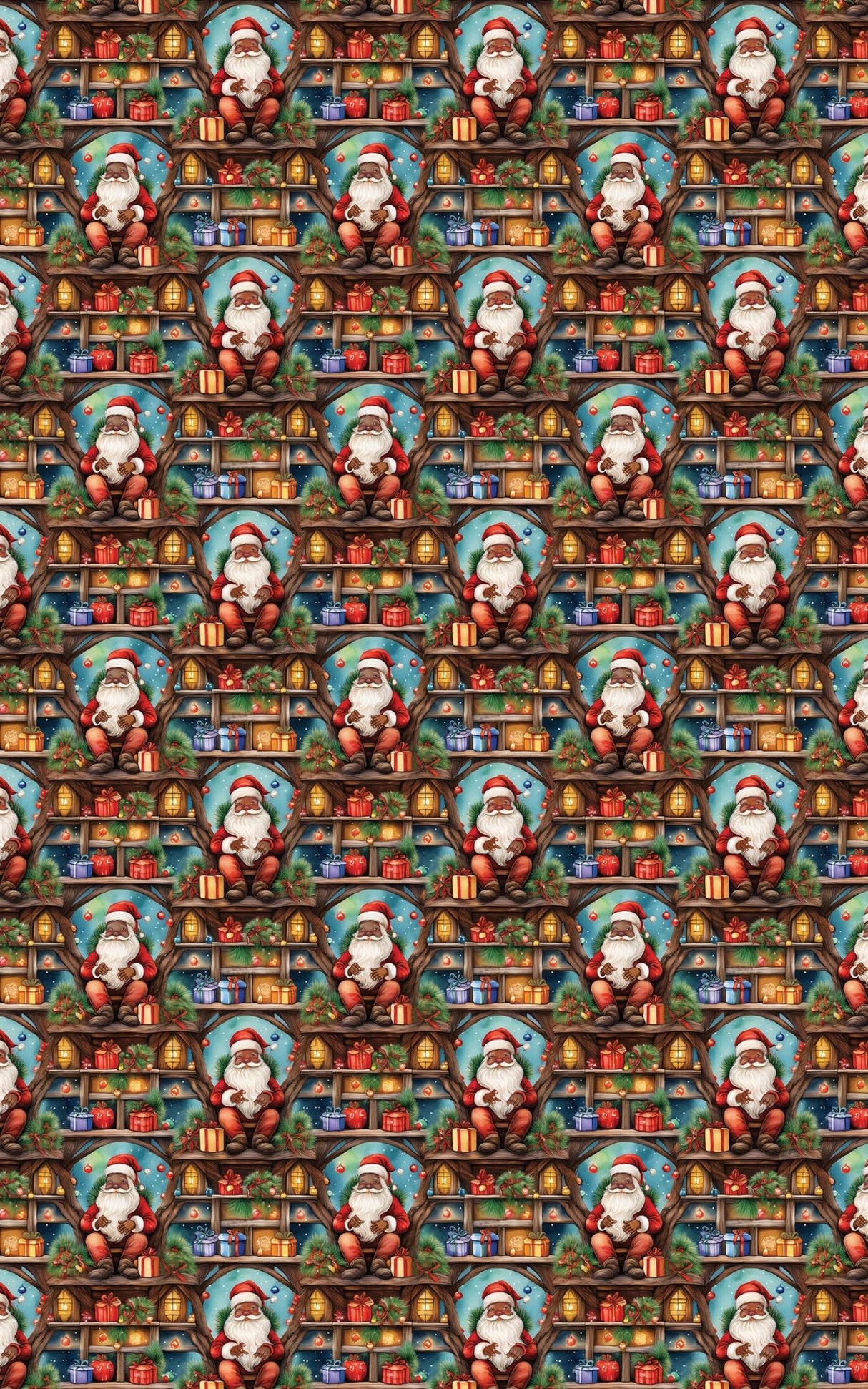 Santa’s Cozy Perch - London Penny Gift Wrap