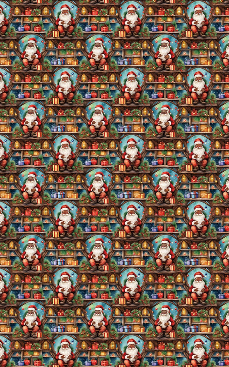 Santa’s Cozy Perch - London Penny Gift Wrap