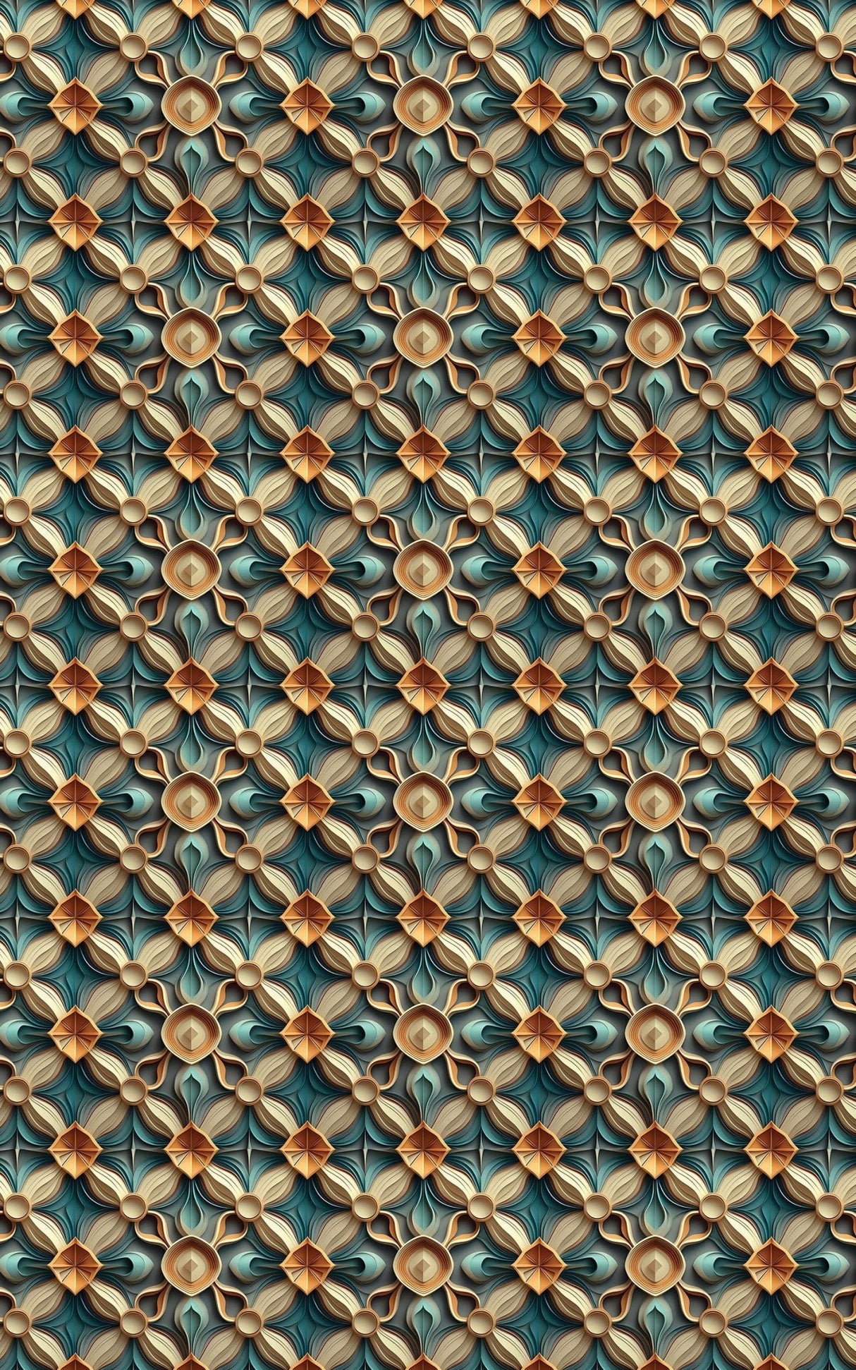 Emerald Symmetry - London Penny Gift Wrap