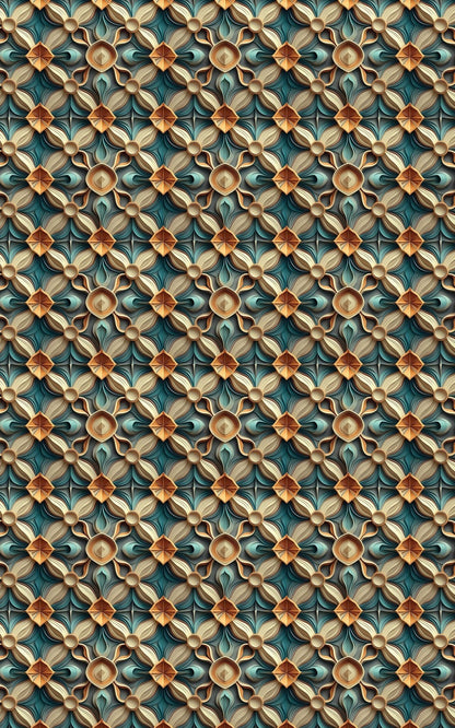 Emerald Symmetry - London Penny Gift Wrap