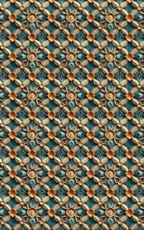 Emerald Symmetry - London Penny Gift Wrap