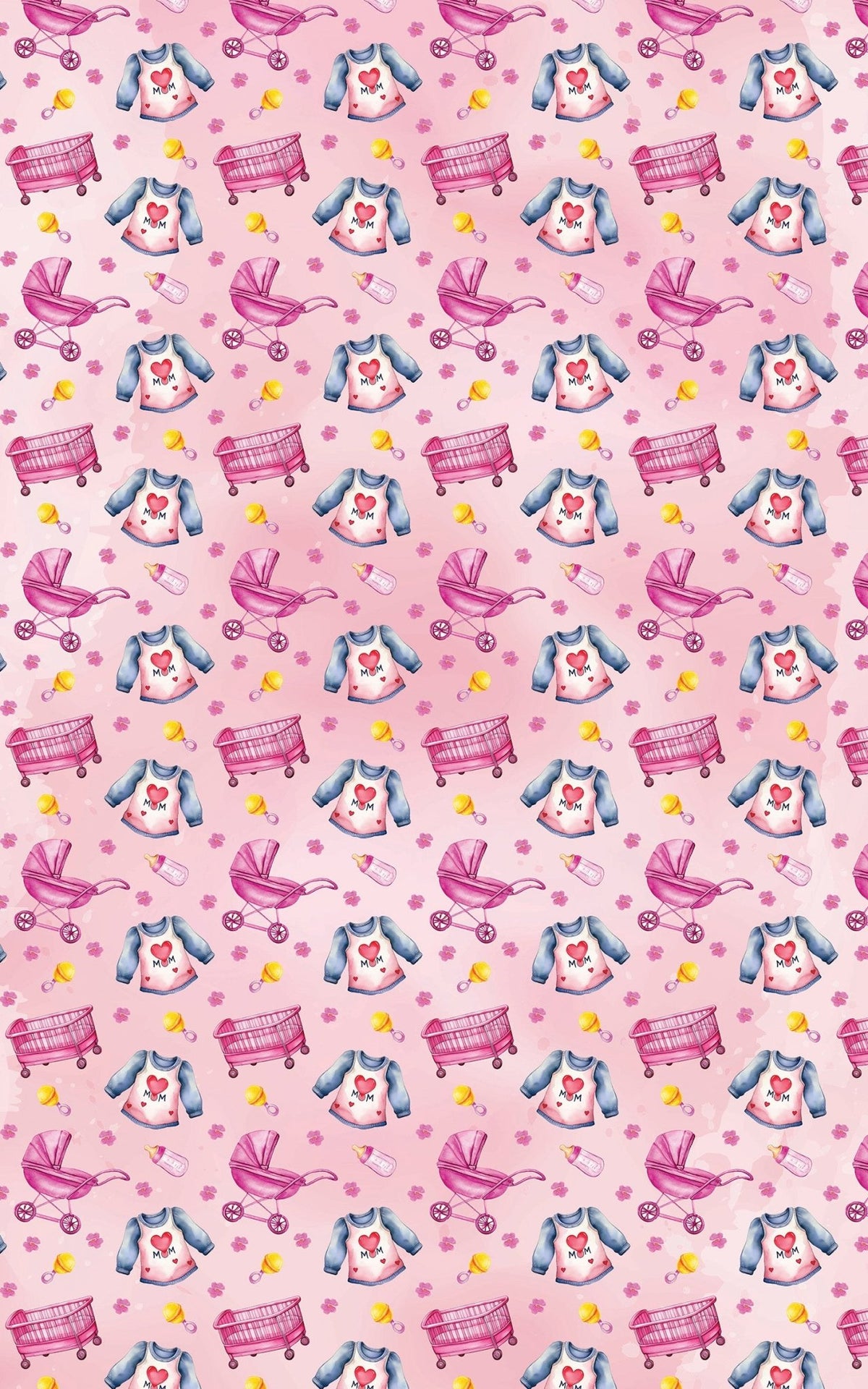 I Love You Mom - Pink - London Penny Gift Wrap