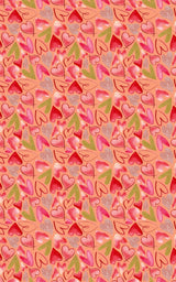 Mixed Hearts Light Salmon - London Penny Gift Wrap