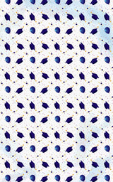 Graduation in Blue - London Penny Gift Wrap