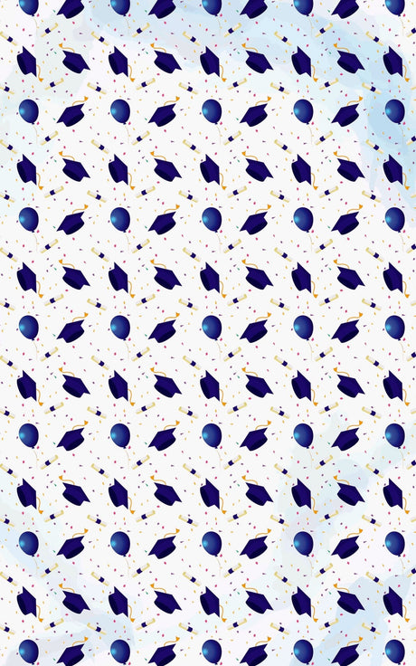 Graduation in Blue - London Penny Gift Wrap