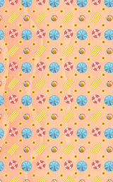 Peachy Beach Day - London Penny Gift Wrap