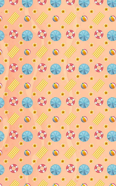 Peachy Beach Day - London Penny Gift Wrap