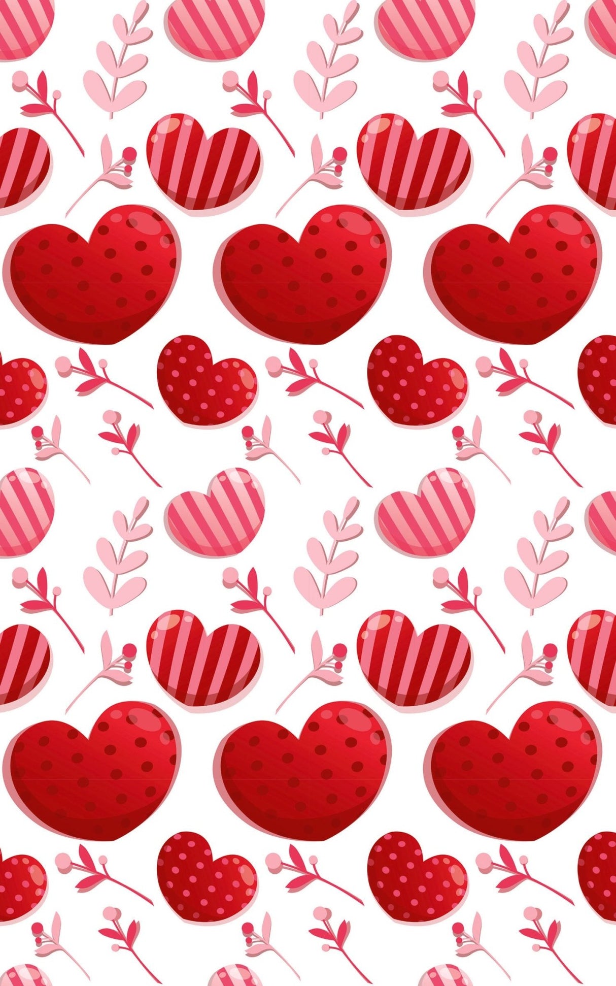 Floral Hearts - London Penny Gift Wrap
