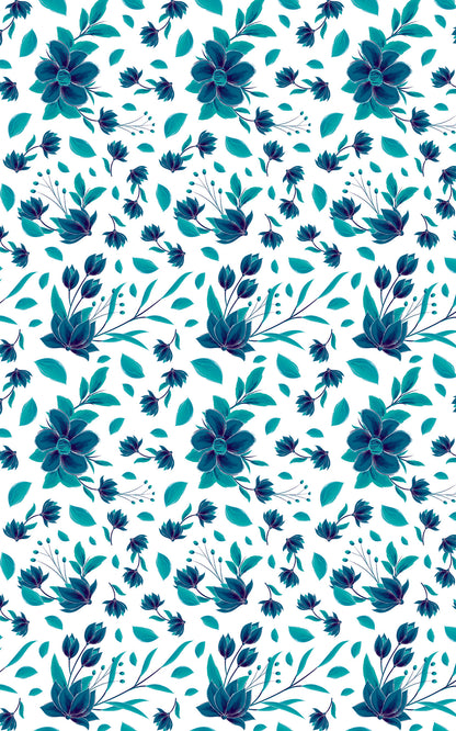 Floral Blue Pop