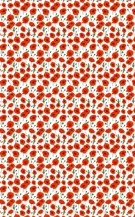 Summer Flowers II White - London Penny Gift Wrap
