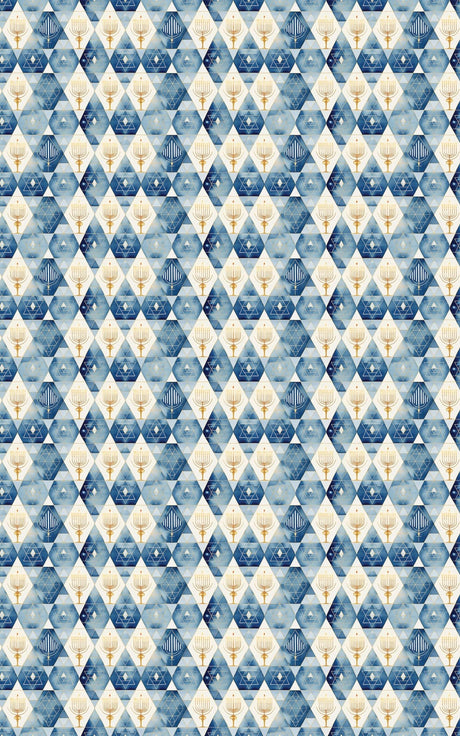 Golden Glow of Hanukkah - London Penny Gift Wrap