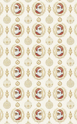Santa Cameos - London Penny Gift Wrap