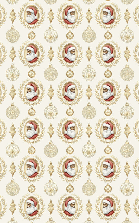 Santa Cameos - London Penny Gift Wrap