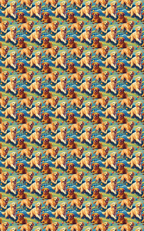 Golden Ball Pursuit - London Penny Gift Wrap