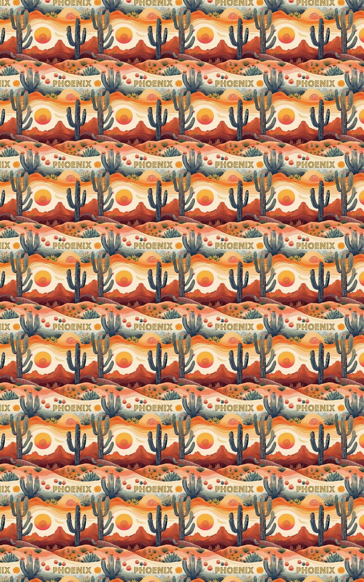 Phoenix — Desert Glow Wrapping Paper - London Penny Gift Wrap