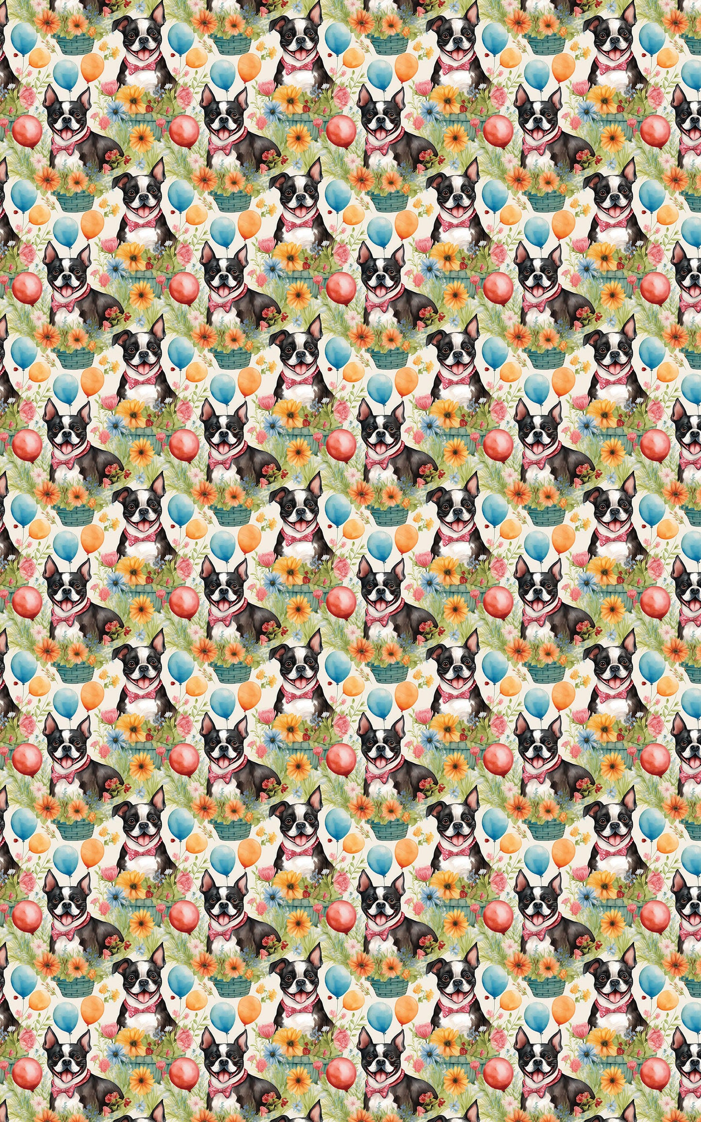 Boston Terrier Garden Party