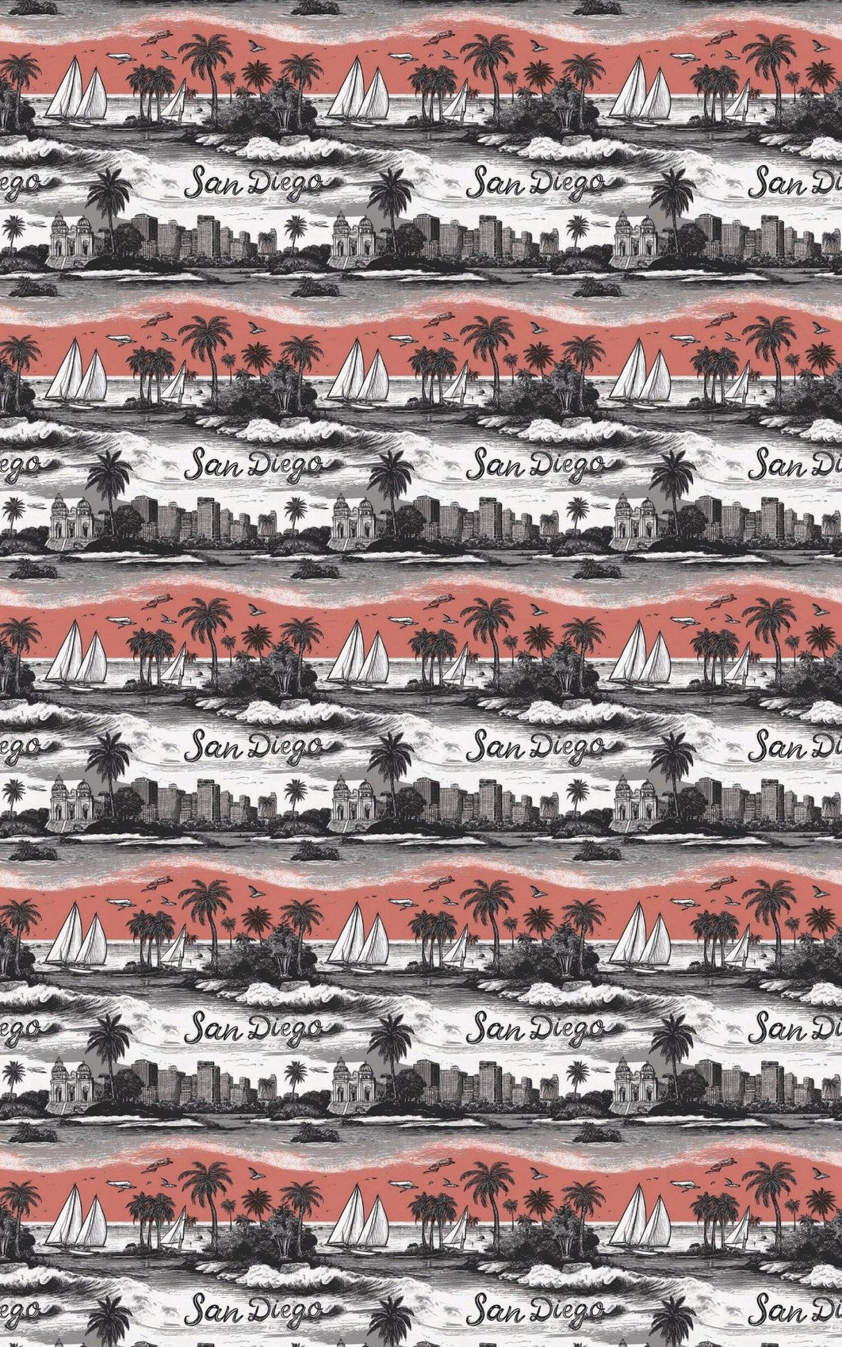 San Diego – Coastal Cool - London Penny Gift Wrap