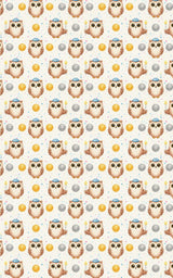 Owls in Kippahs - London Penny Gift Wrap