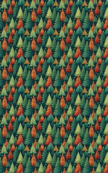 Cozy Forest Christmas - London Penny Gift Wrap