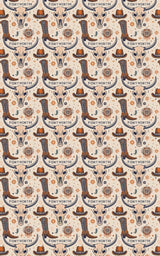 Fort Worth – Modern Western Heritage Wrapping Paper - London Penny Gift Wrap