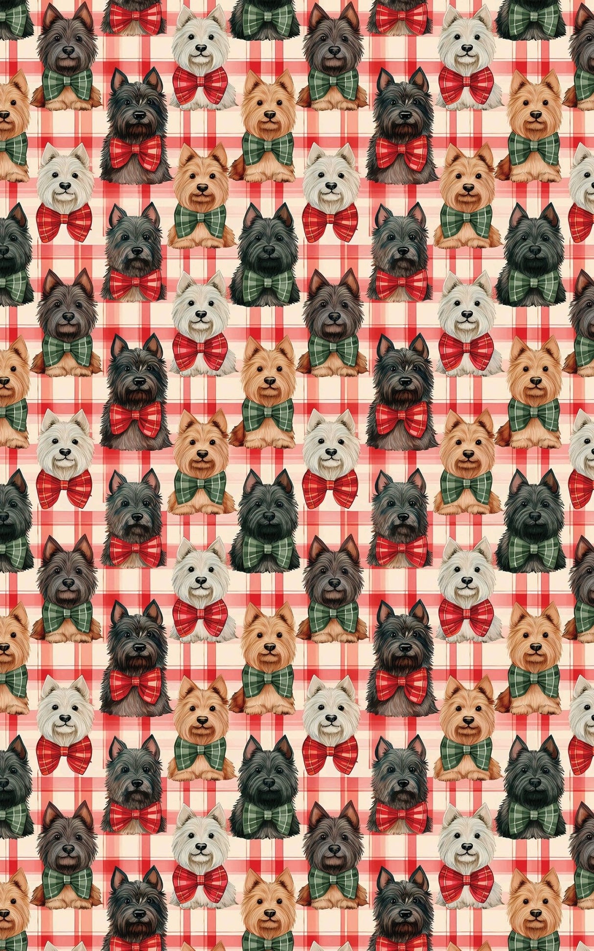 Scottish Terrier Plaid Parade - London Penny Gift Wrap