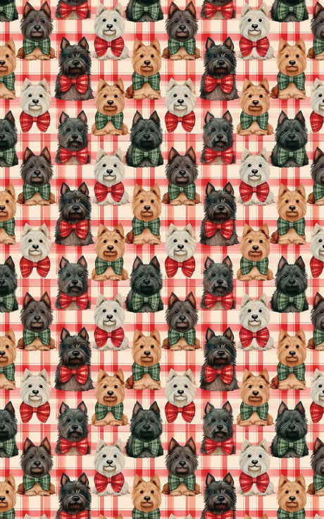 Scottish Terrier Plaid Parade - London Penny Gift Wrap